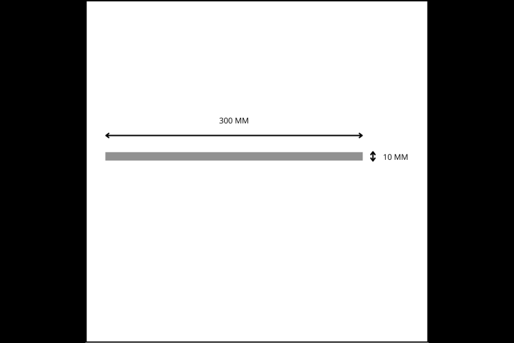 PLAT ACIER 300 X 10